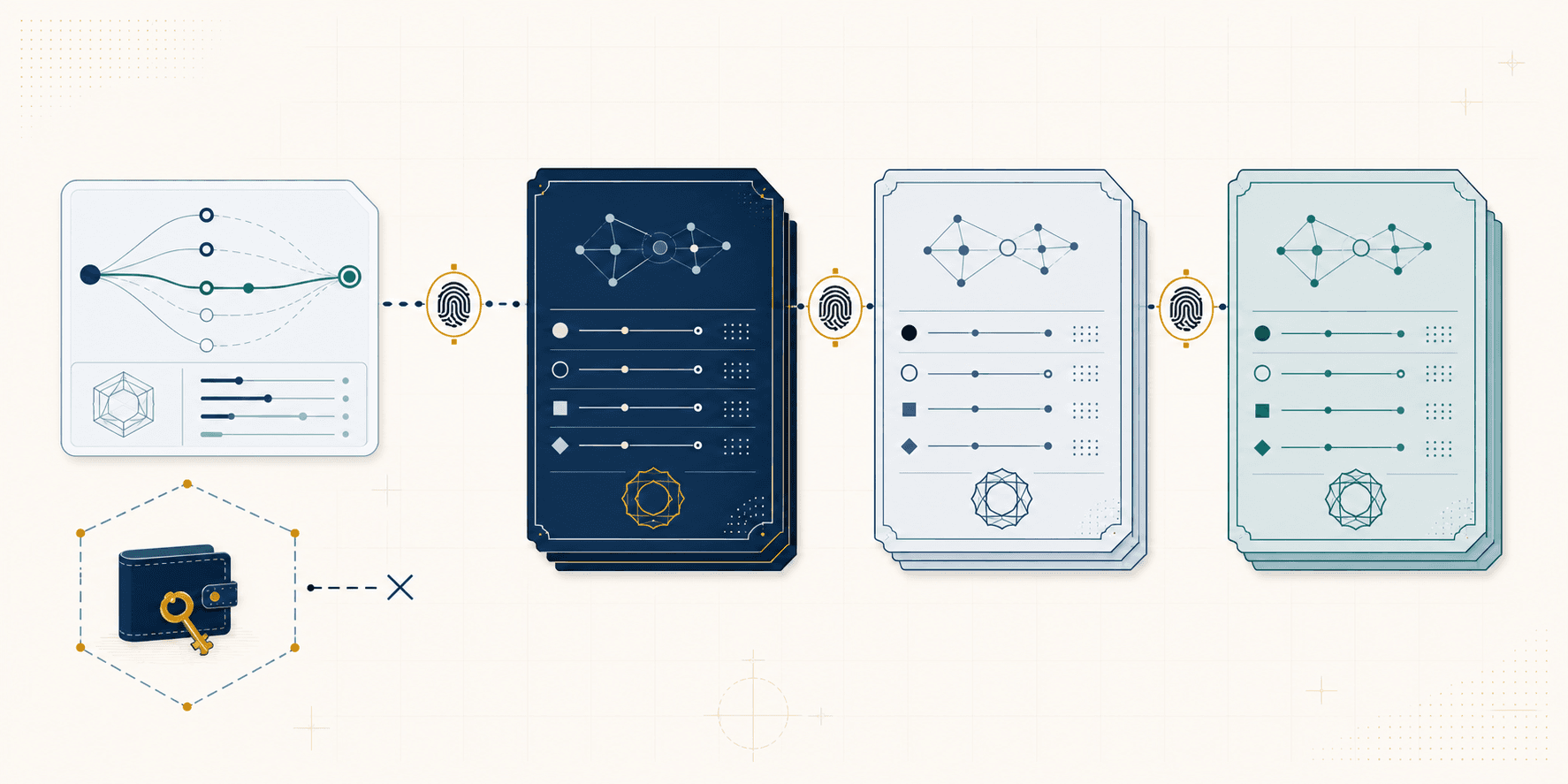 A read-only wallet-risk check becomes a durable decision record while the wallet and its keys stay outside Routescore.